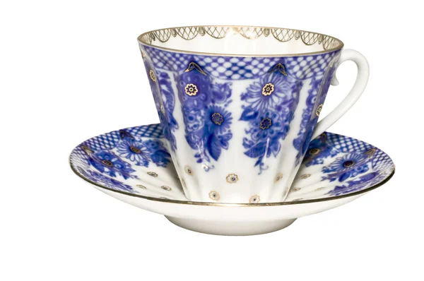 Mavi çay bardağı — Stok fotoğraf
