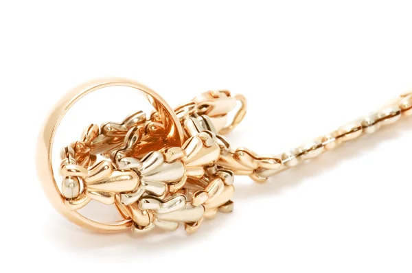 Bracelet and ring — Stock Photo, Image