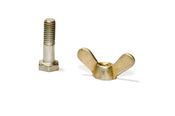 Female screw with bolt — Stock Photo, Image
