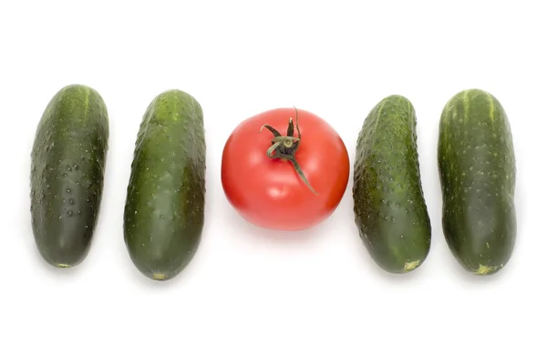 Four cucumber — Stock Photo, Image