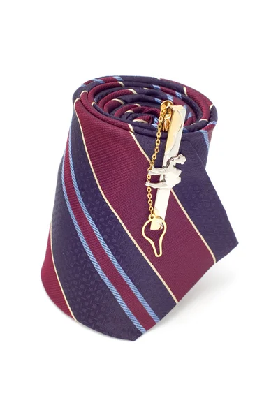 Manžetovém knoflíčku na kravatu — Stock fotografie
