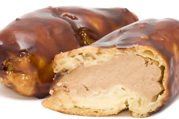 Eclair filling close up — Stock Photo, Image