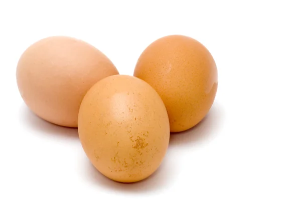 Ei auf Weiß — Stockfoto