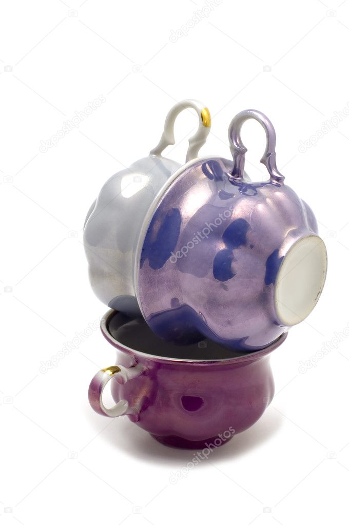 Colored tea cup