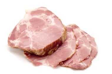 Ham on white clipart