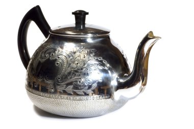 Metal teapot clipart