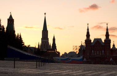 Moscow red square clipart