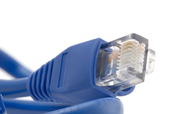 Ethernet plug macro — Stockfoto