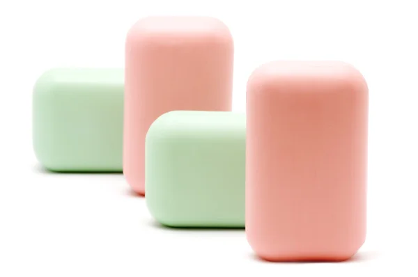 Face soap on white — Stock Photo, Image