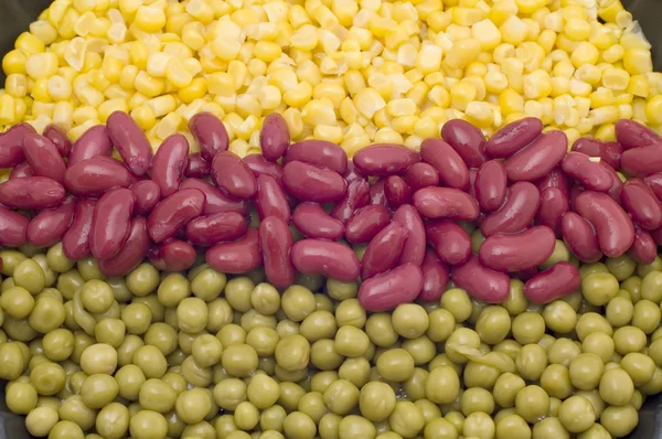 Guisantes verdes y maíz — Foto de Stock