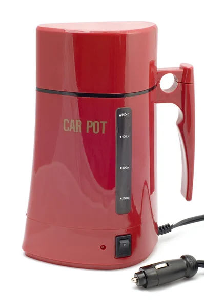 Електричний чайник для автомобіля — стокове фото