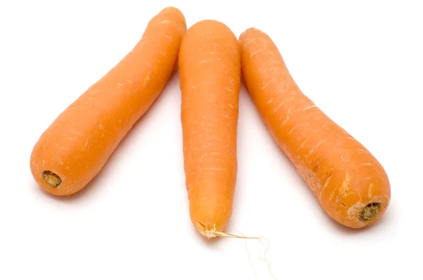 Три морковки — стоковое фото