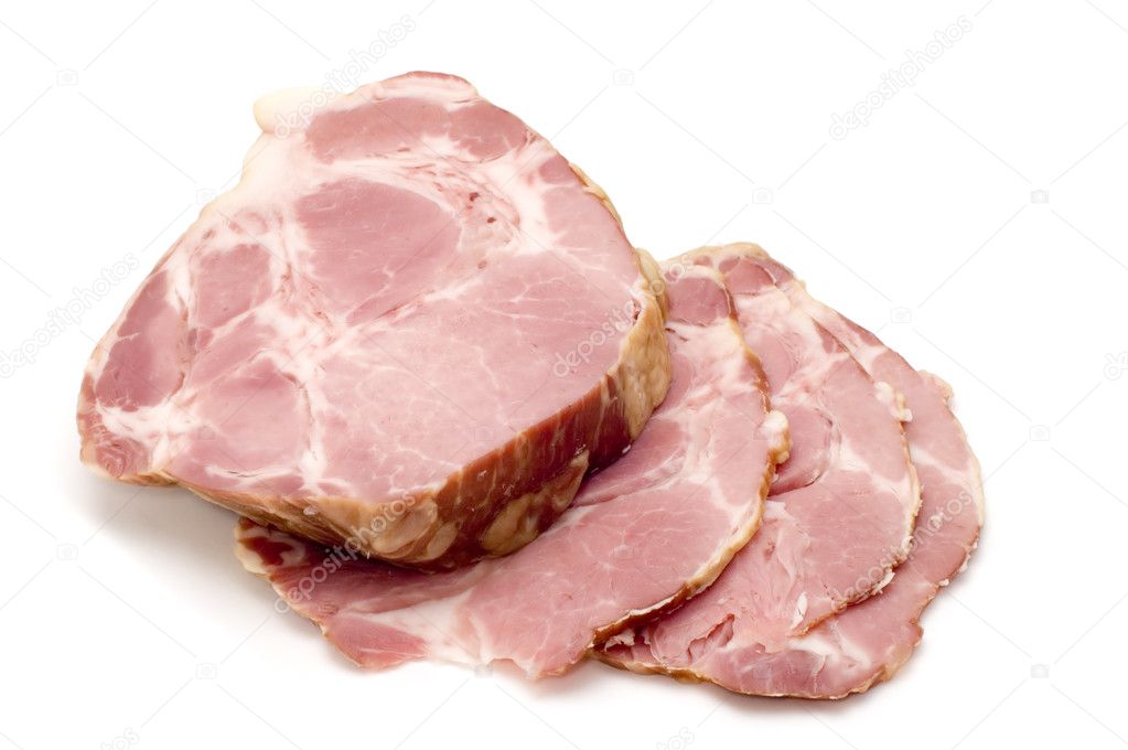 Ham on white
