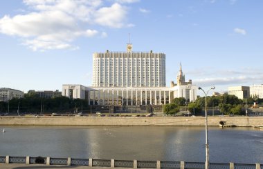 White House in the Moscow clipart