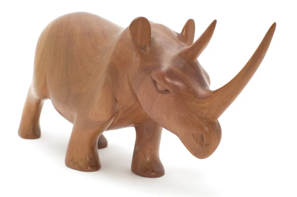 Wood rhinoceros — Stock Photo, Image