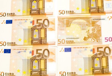 Euro close up clipart