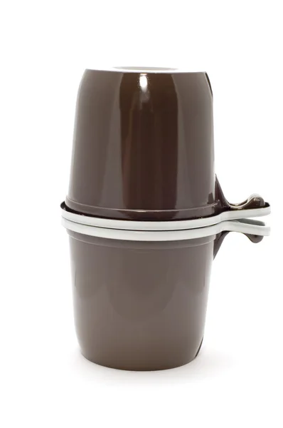 Kawy brązowy Puchar — Zdjęcie stockowe