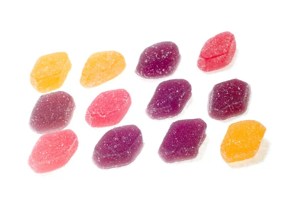Colored fruit drops — Stock Photo, Image