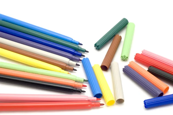 Colored marker on white — Stock Photo, Image