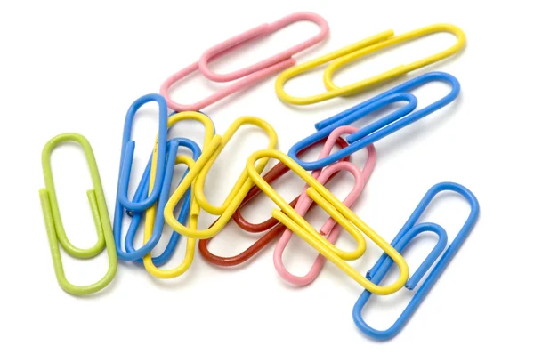 Colored paper-clip — Stock Photo, Image