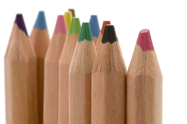 Colored pencil macro — Stock Photo, Image