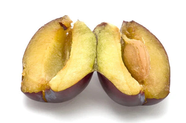 Cutting plum — Stock Photo, Image