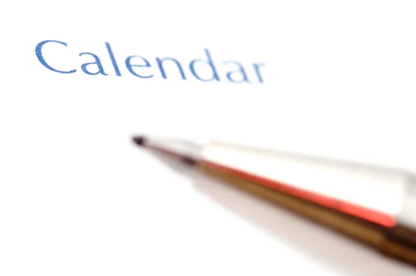 Day Planner calendar closeup — Stock Photo, Image