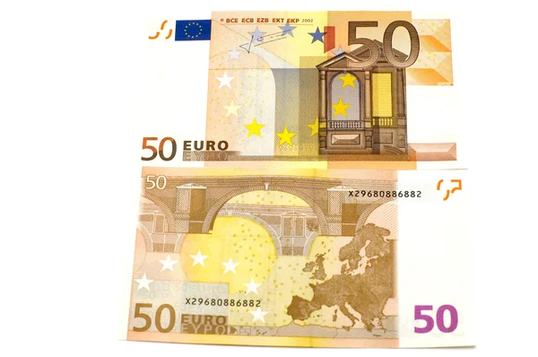 Nota bancária do euro close-up — Fotografia de Stock