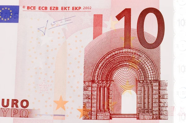 Bank-eurobiljet — Stockfoto