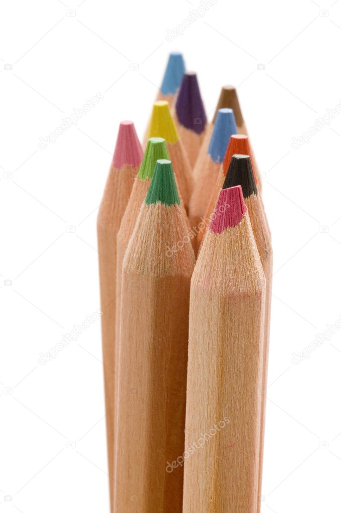 Colored pencil closeup