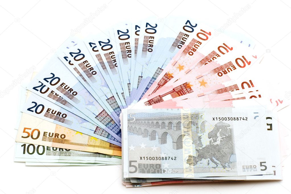 Euro on white