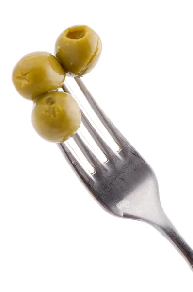 Vork met olijfolie — Stockfoto