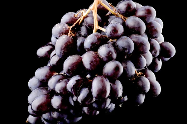 Виноград на чорному тлі — стокове фото