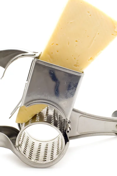 Grater and cheese — Stock Photo, Image