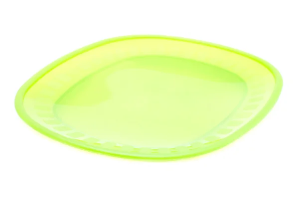 Grön plast skålen — Stockfoto