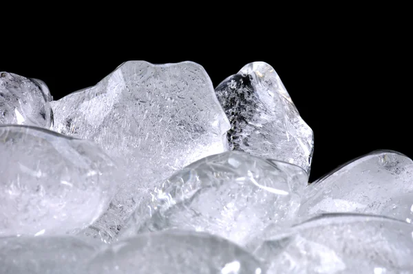 Cubi di ghiaccio in vetro — Foto Stock