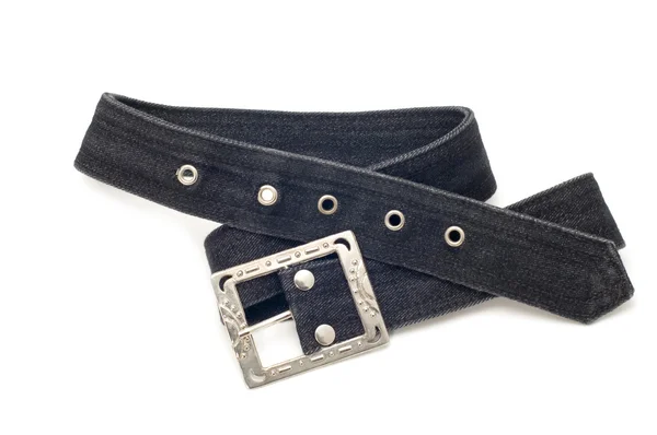 Jeans belt macro — Stock Photo, Image