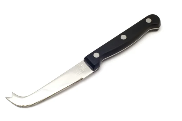 Кухонный нож для сыра на белом — стоковое фото