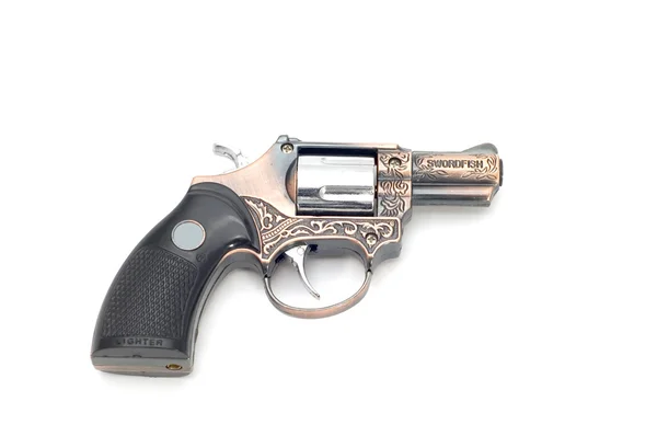 Lighter pistols on white — Stock Photo, Image