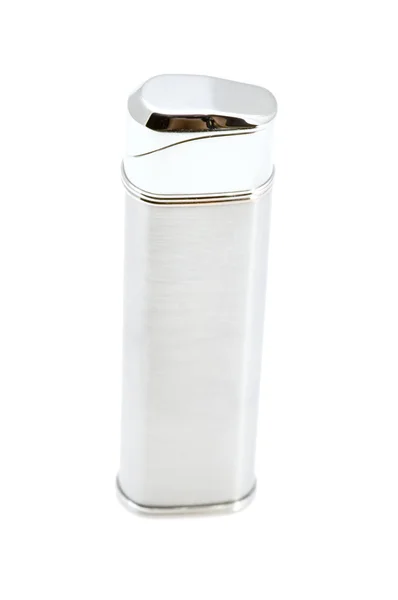 Metal lighter on white — Stock Photo, Image