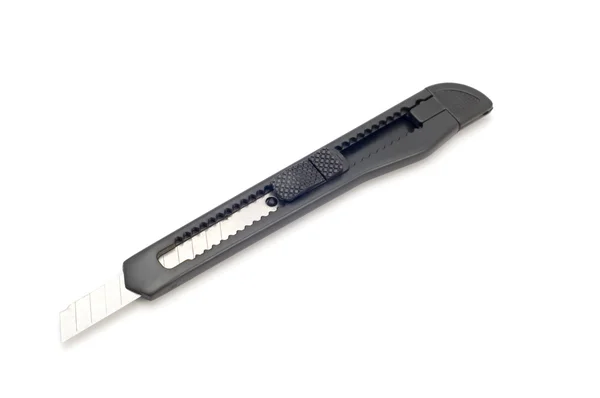 Office knife on white — Stock Photo, Image