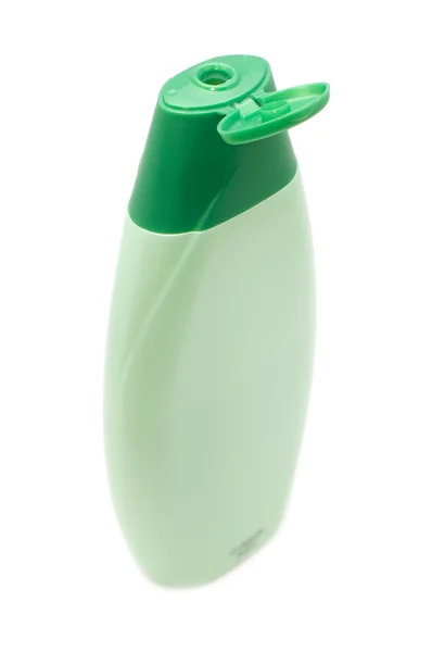 Открытая зеленая бутылка — стоковое фото