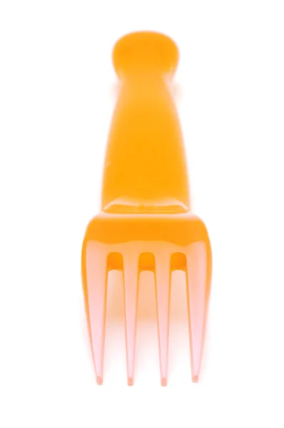 Orange fork macro — Stock Photo, Image