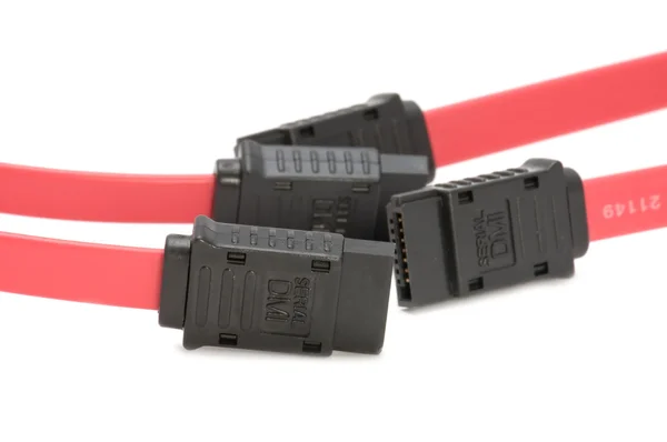 Kırmızı kablo makro — Stok fotoğraf