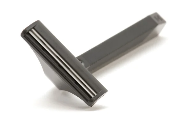 Safety razor on white — Stock Photo, Image