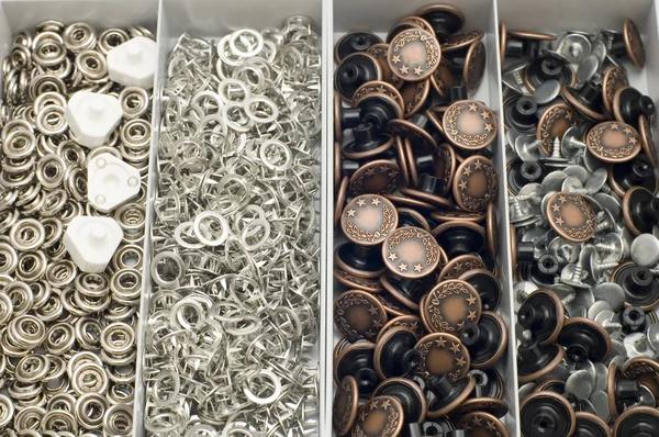 Set van metalen knop — Stockfoto