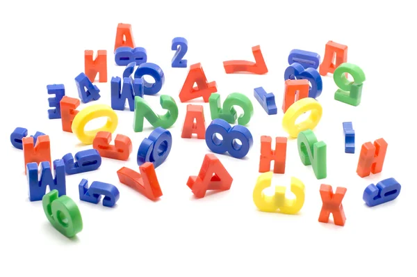 Set of number and letter — Stock Photo, Image