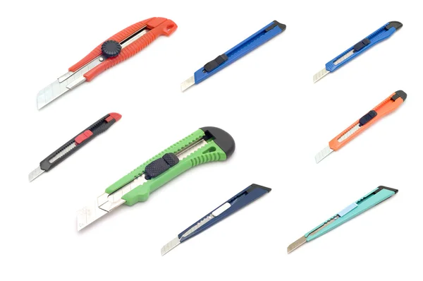 Set of paper cut knife — Stock Photo, Image
