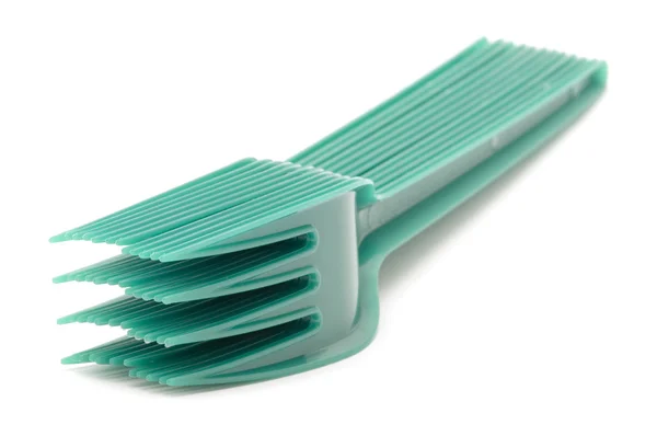 Set van plastic vork — Stockfoto