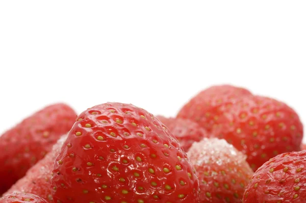 Φράουλες σε λευκό — Φωτογραφία Αρχείου